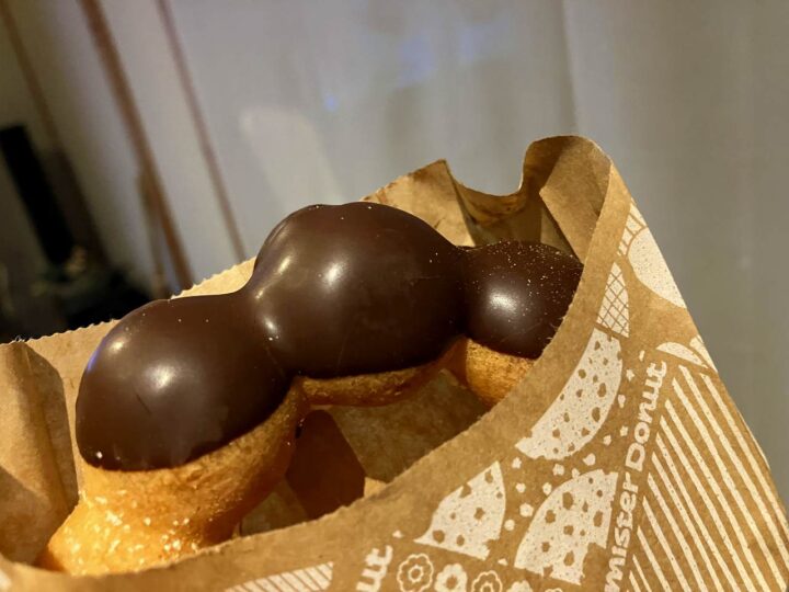 ポンデリングにチョコレートコーティング