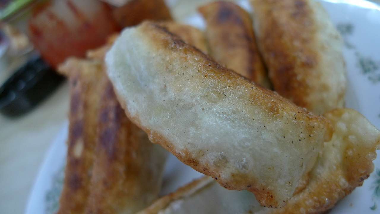 両面焼きで甘ぁ い餃子は遠州西鹿島近くの福来軒