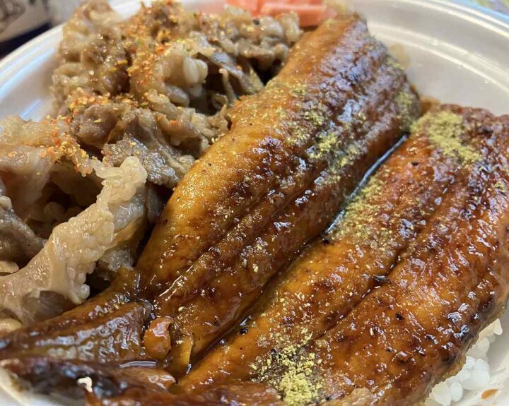牛丼御三家 うなぎ食べ比べ  牛丼の松屋でうなぎ牛めしコンボ
