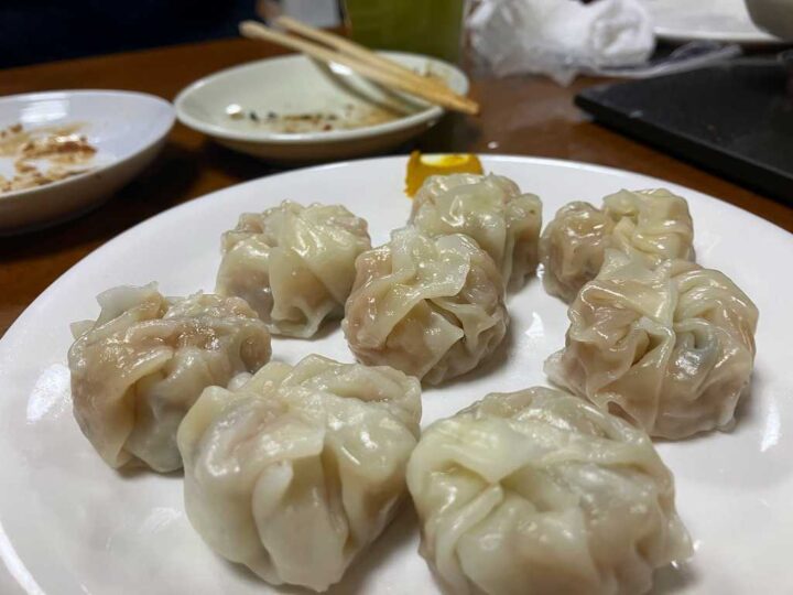 蒸したてのシュウマイ
