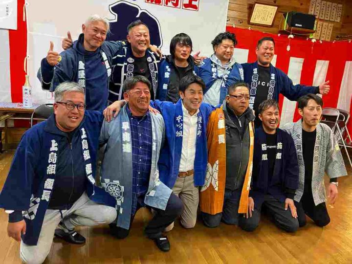 第九ブロック懇親会で撮影された参加者組長の集合写真