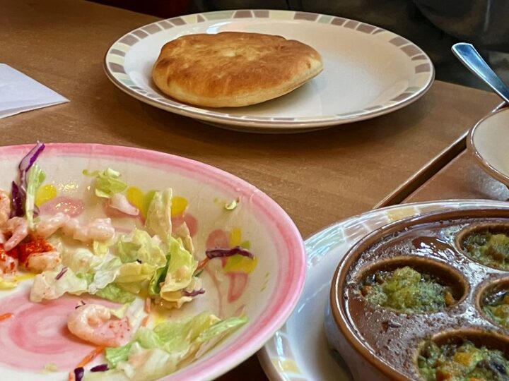 エスカルゴとフォカチオの組み合わせ