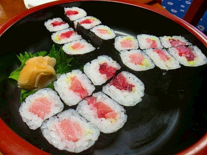 〆は鉄火巻の盛り合わせ