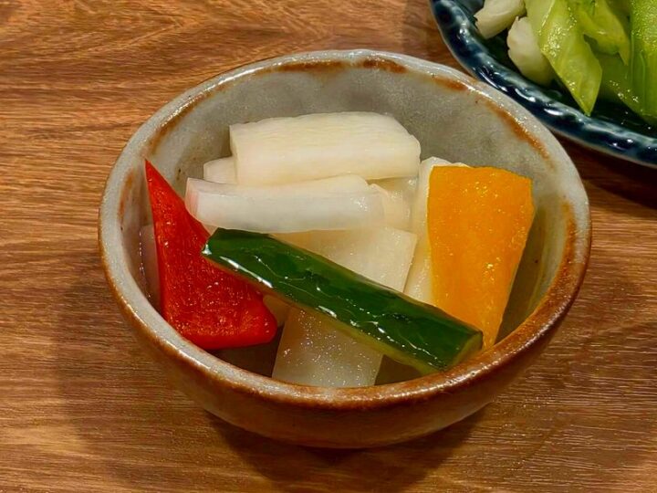 い志井のお通し野菜ピクルス