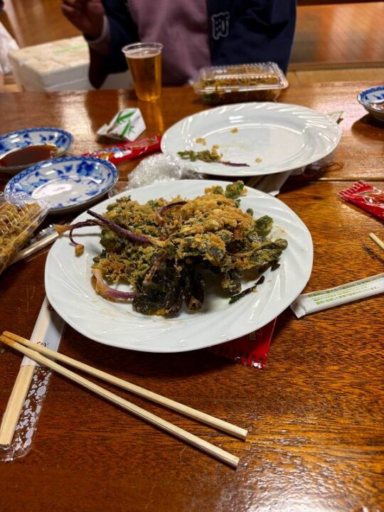 浜防風の天ぷら