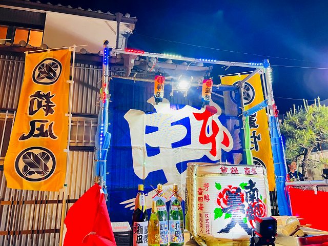 曳馬本郷浜松まつりで南部美人の樽酒