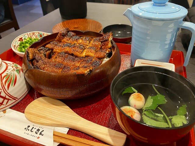 特上櫃まぶしと吸い物のセット