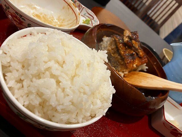 ご飯大盛りお代わりと櫃まぶし