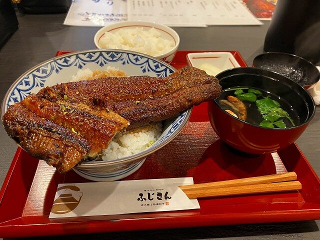 肉厚一本うなぎ丼と肝吸いのセット