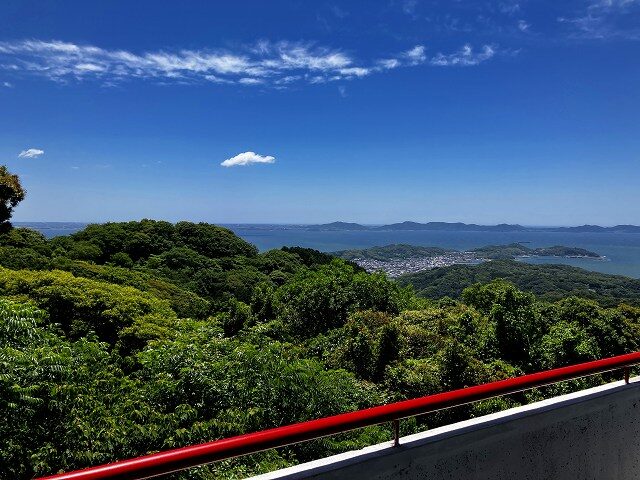三河湾を一望するゆうとぴあ三ヶ根からの景色