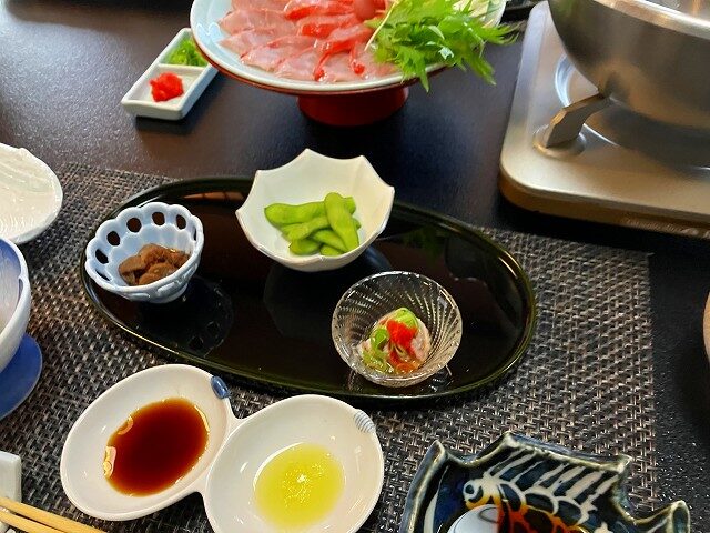 セットされた前菜
