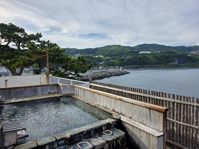 屋上にある展望露天風呂