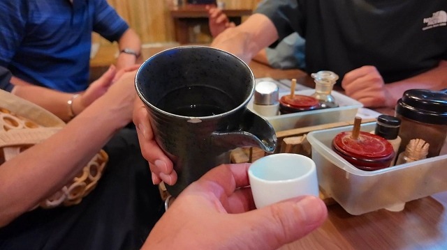 海老塚で人気の住よし 酒楽会7名で楽しむ純米酒と絶品そば