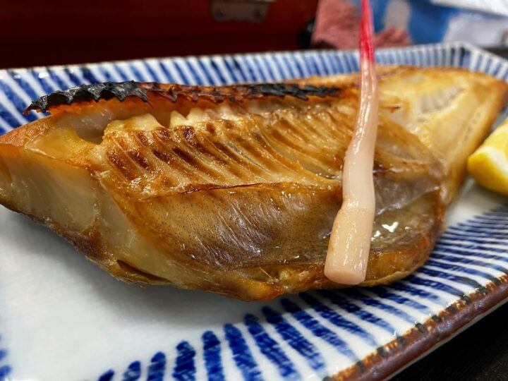 ほっけ定食の焼きほっけ