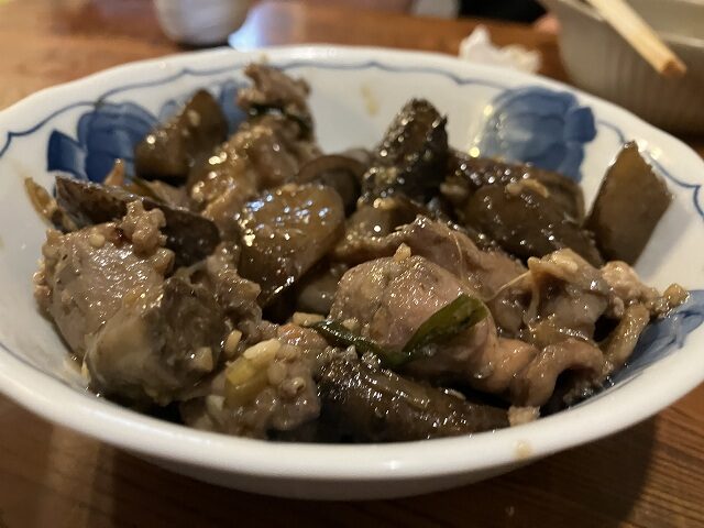 住よしの鳥肝の生姜煮