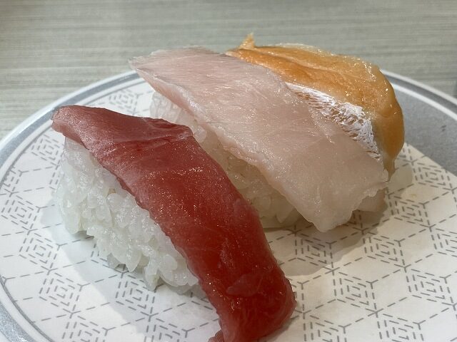 とろ三種盛り 中とろ とろびんちょう 大とろサーモン