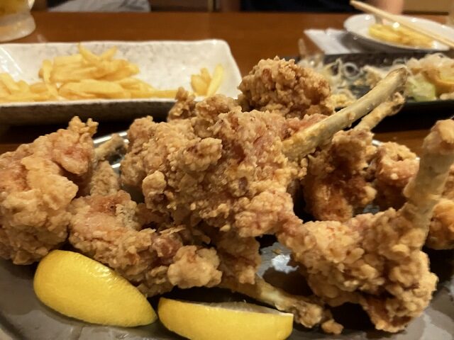 鳥椿築地店名物チューリップ揚げ