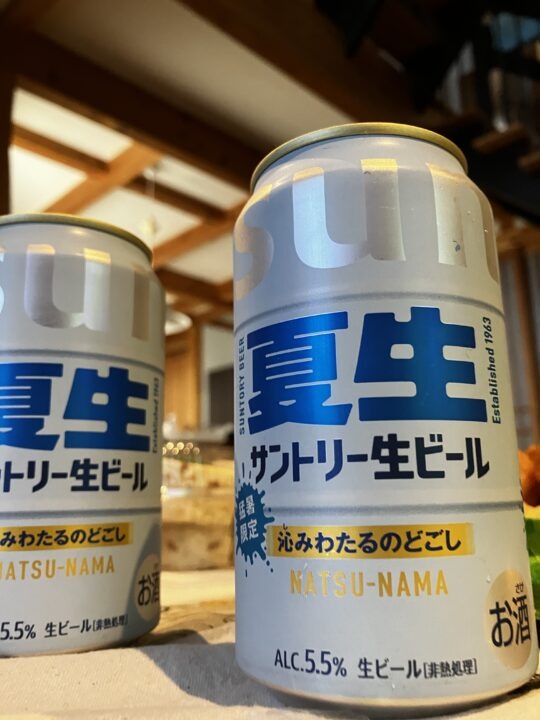 サントリー生ビール缶は夏生