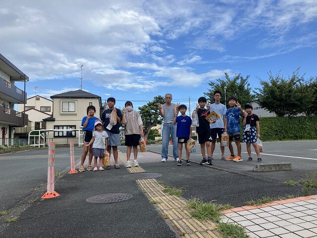 朝早くからラジオ体操を頑張ったご褒美 曳馬町本郷子ども応援団